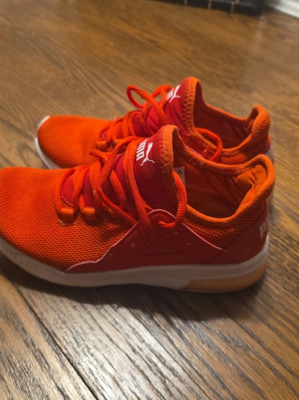 Puma Bright Red Orange Women's Lightweight Sneakers